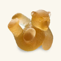 Bear Cub Sculpture Mini Yellow daum bear cub sculpture mini yellow