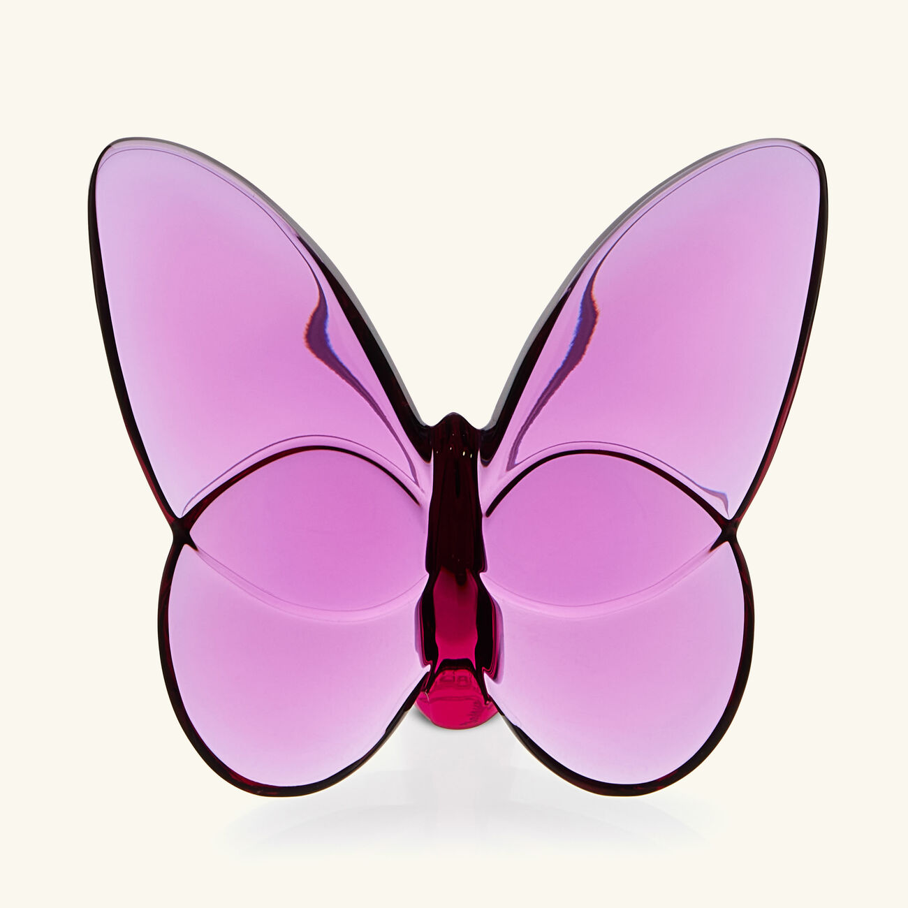 baccarat papillon lucky butterfly figurine mini pink