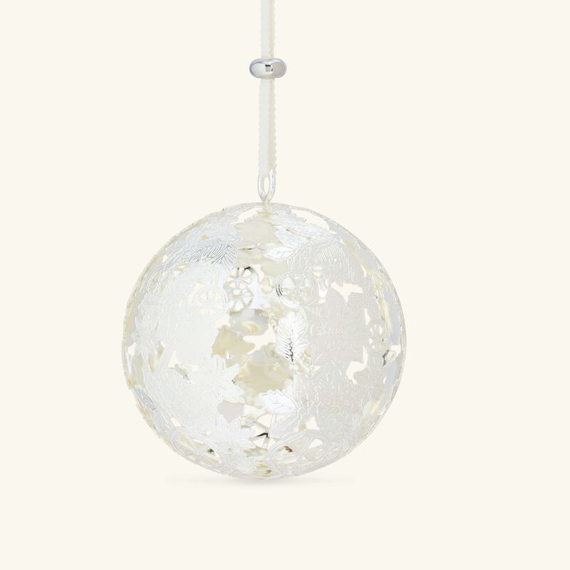 كريستوفل كرة بوكيه جيفر المطلية بالفضة لتزيين شجرة الأعياد 2025