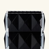baccarat louxor vase rectangular black
