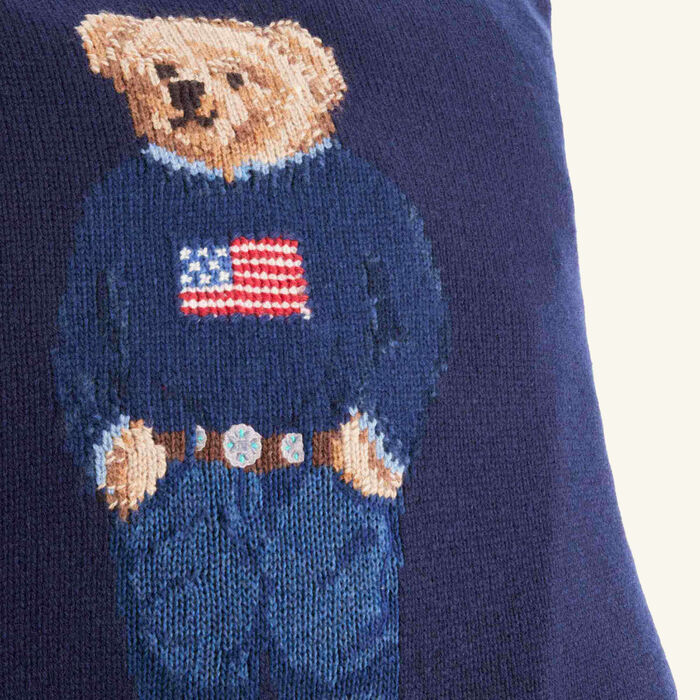 ralph lauren home polo bear wool throw pillow