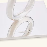 christofle vertigo ring candle holder silver plated