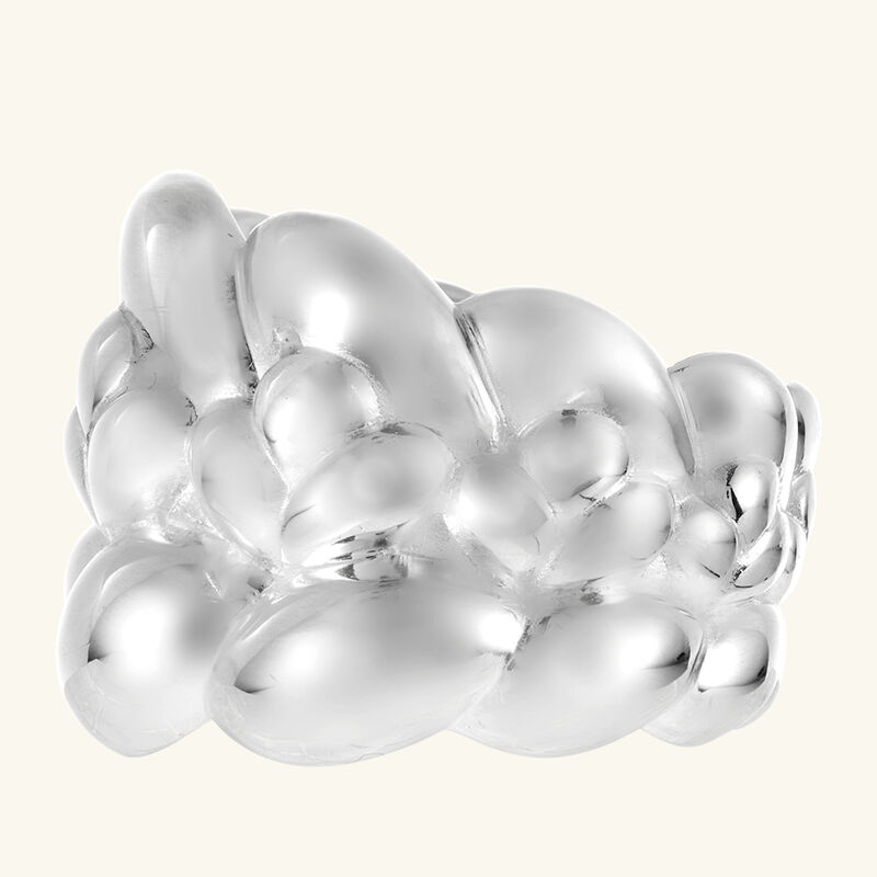 Babylone Large Bangle Ring Sterling Silver Size 55 christofle babylone large bangle ring sterling silver size 55