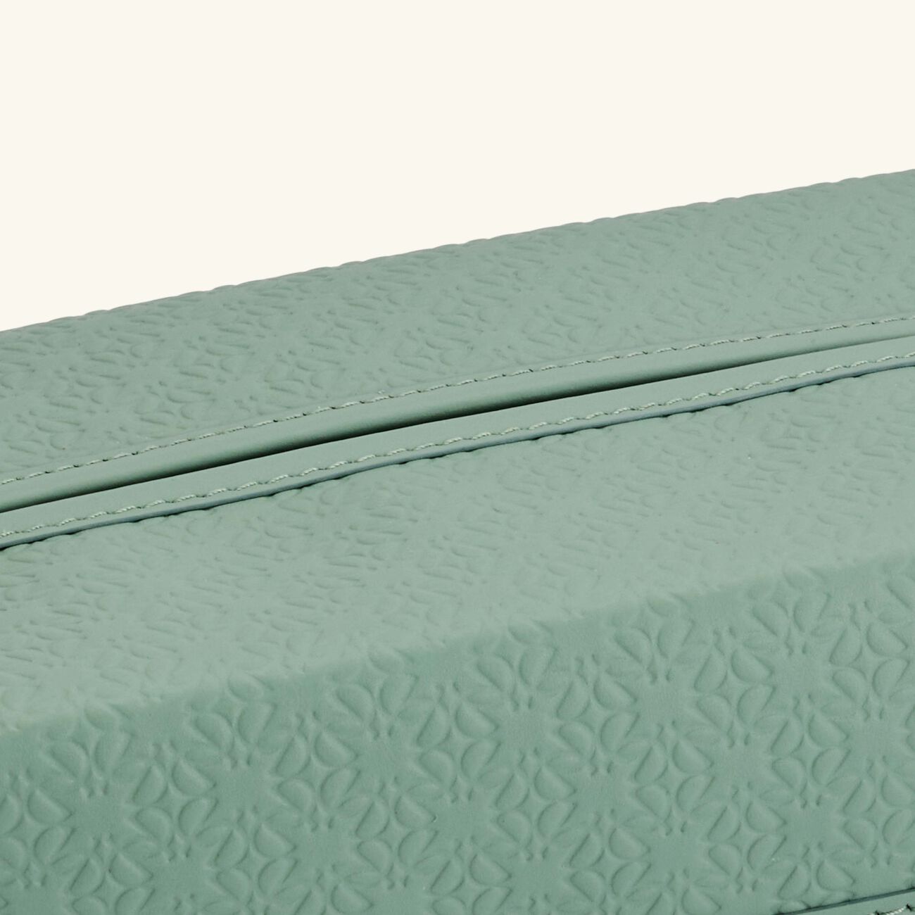 جيوبانيارا علبة مناديل إيلي صعب مونوغرام أجاتا باللون الأخضر