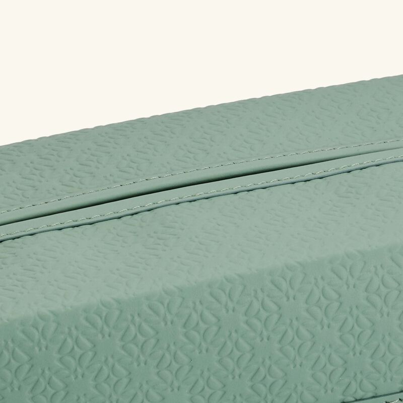 جيوبانيارا علبة مناديل إيلي صعب مونوغرام أجاتا باللون الأخضر