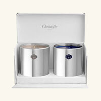 christofle candle in glass gift box set of 2
