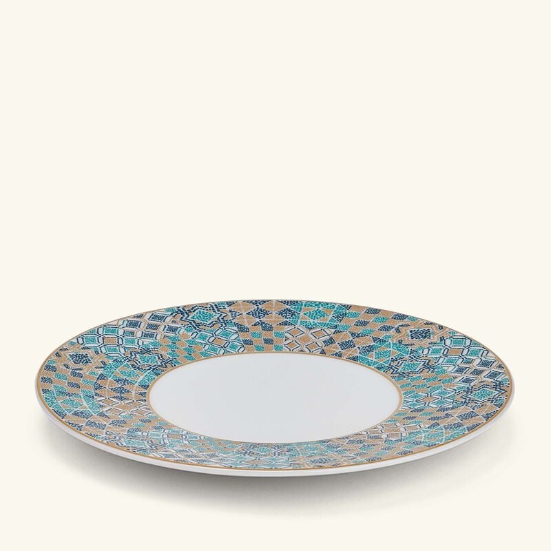 haviland portofino bread   butter plate round blue 16cm