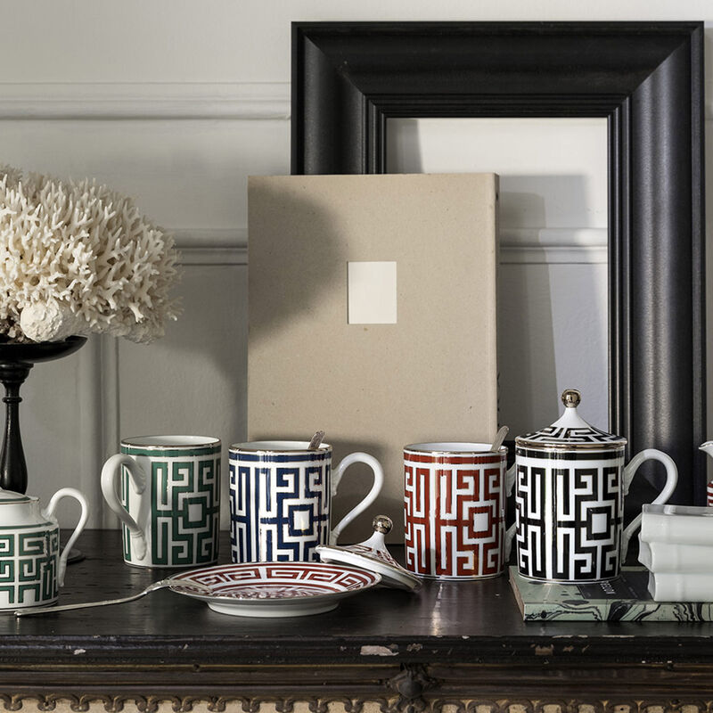 Labirinto Mug Red ginori 1735 labirinto mug red