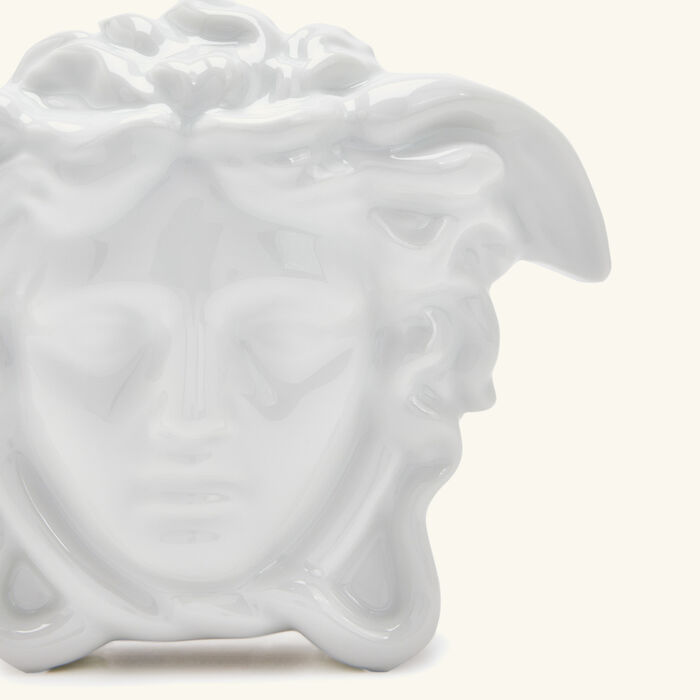 versace medusa grande vase small white