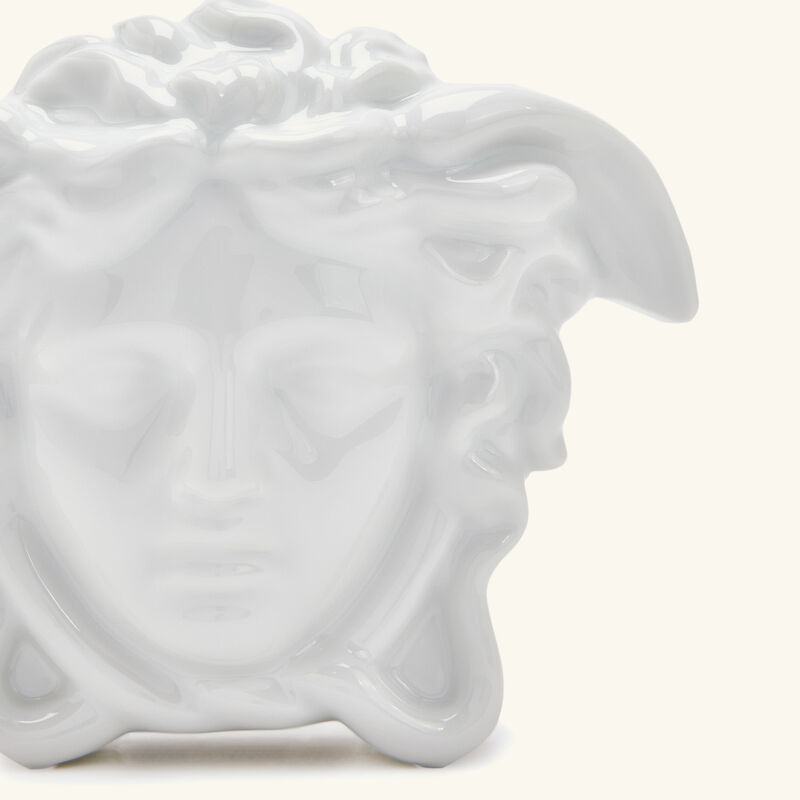 versace medusa grande vase small white
