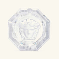 versace medusa lumiere ashtray octagonal mini clear