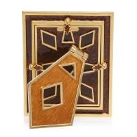 Abaculus Pyramid Picture Frame Gold 10x12cm jay strongwater abaculus pyramid picture frame gold 10x12cm