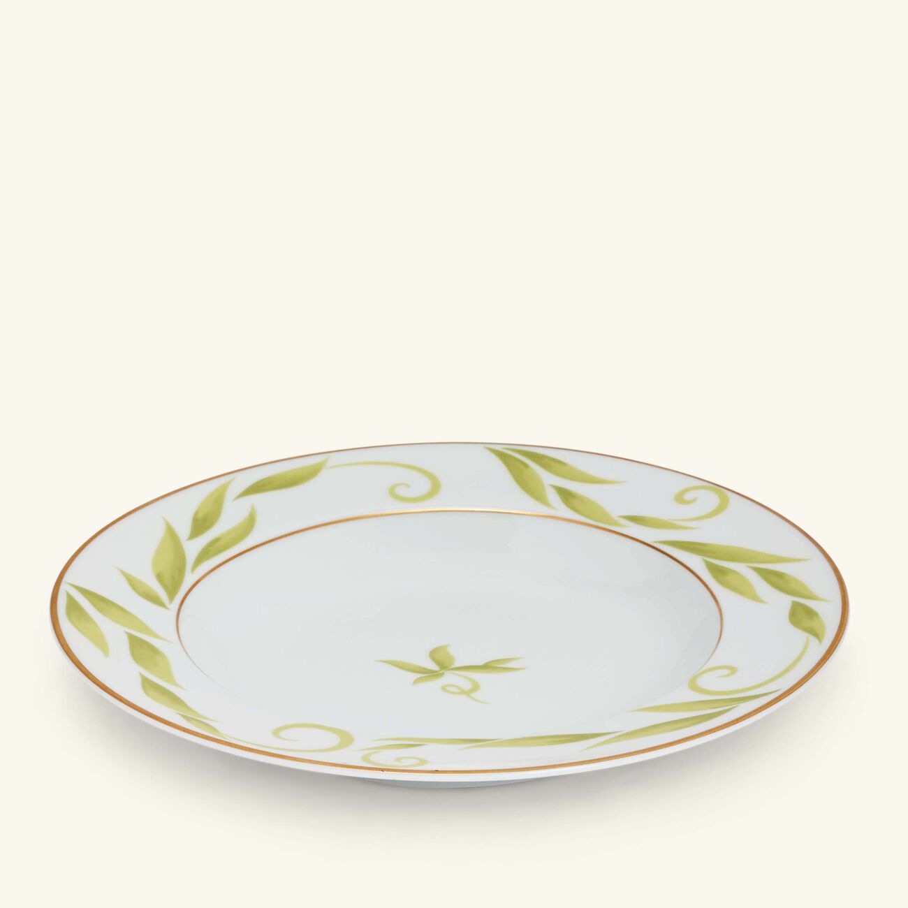 bernardaud frivole soup plate round green