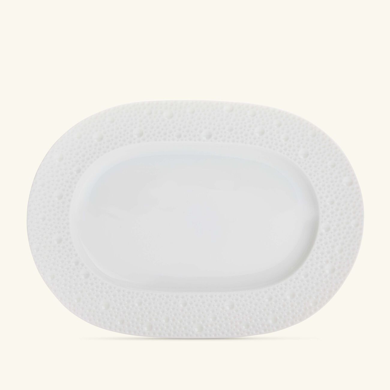 bernardaud ecume serving platter oval white 21cm