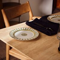 bernardaud constance dessert plate round green 19cm