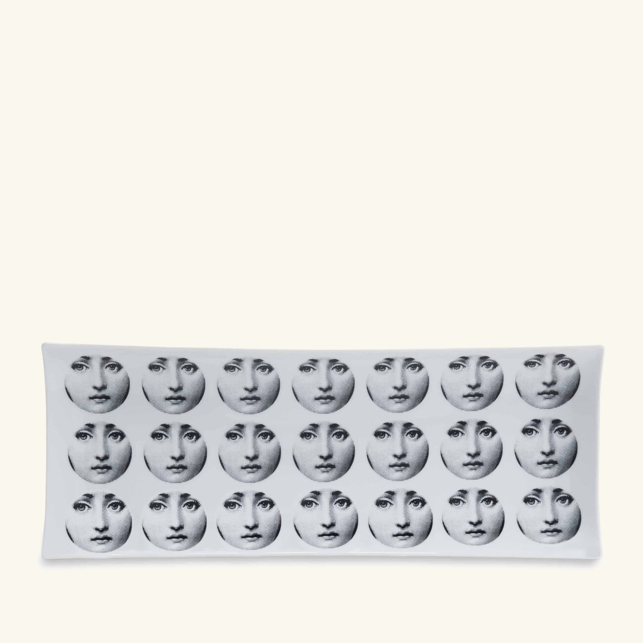 fornasetti tema e variazioni no 197 tray rectangular small grey