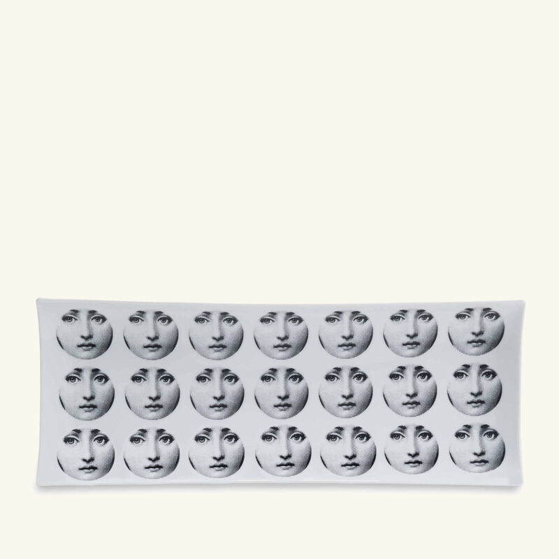 fornasetti tema e variazioni no 197 tray rectangular small grey