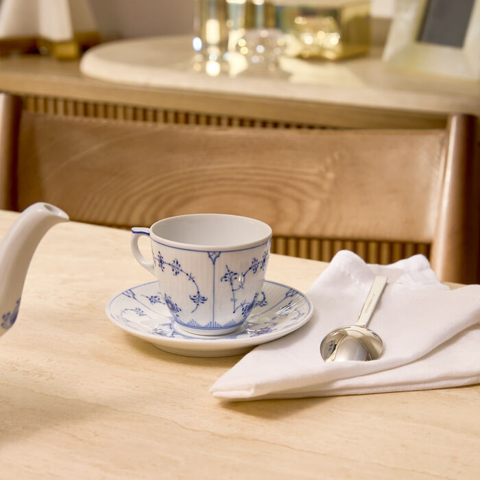 Blue Fluted Coffee Cup and Saucer royal copenhagen blue fluted coffee cup and saucer