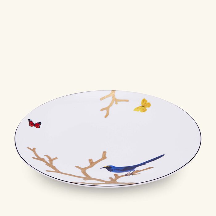 bernardaud aux oiseaux dinner plate round 26cm