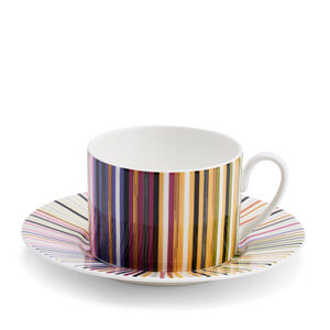 Set of 6 Stripes Jenkins Tea Cup & Saucer, medium