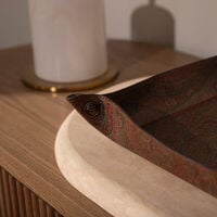 etro arnica decorative tray square brown 25cm