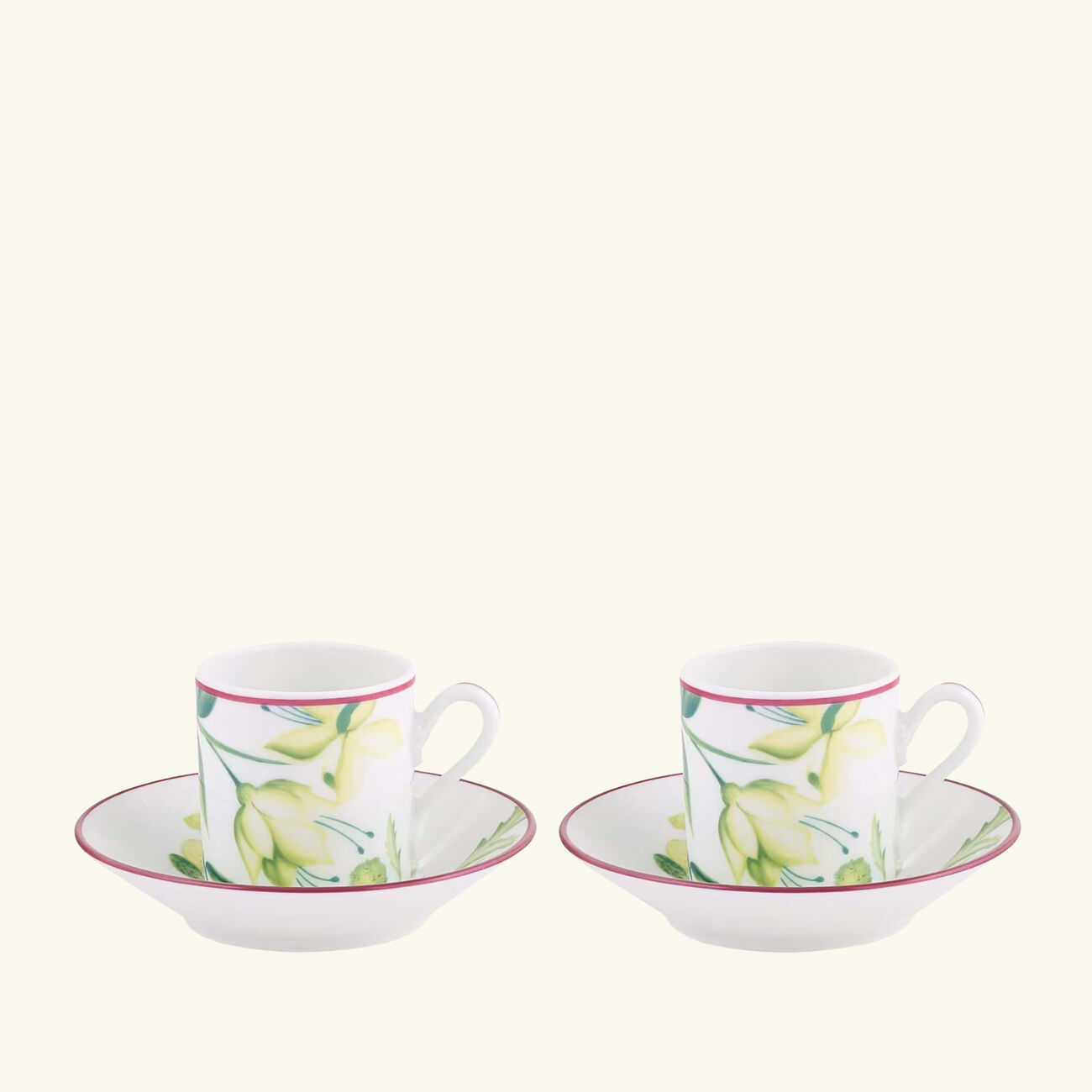 Florenza Acanto Impero Coffee Cup Green Set of 2 ginori 1743 florenza acanto impero coffee cup green set of 2