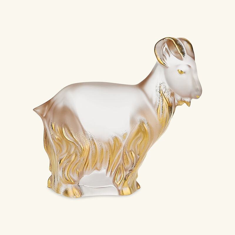 Goat Sculpture Gold lalique goat sculpture gold