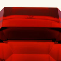 باكارا مزهرية أوكتاجون صغيرة حمراء