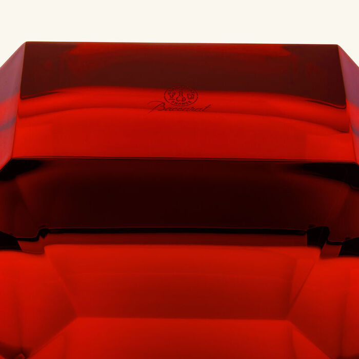 باكارا مزهرية أوكتاجون صغيرة حمراء