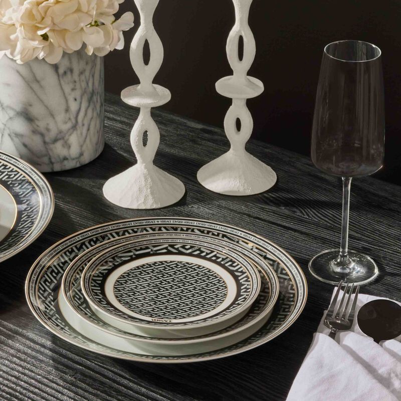 versace la greca signature bread   butter plate round 16cm