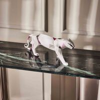 لادرو منحوتة على شكل فهد صغيرة رمادية