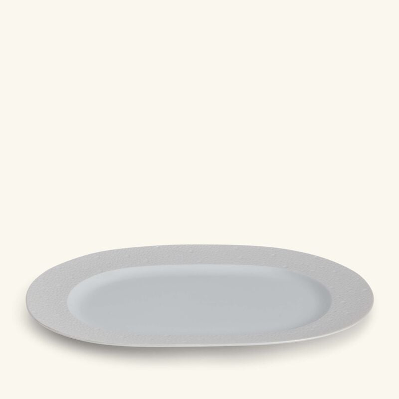 Ecume Serving Platter Oval White 12cm bernardaud ecume serving platter oval white 12cm