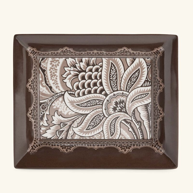 etro bloom trinket tray rectangular small green