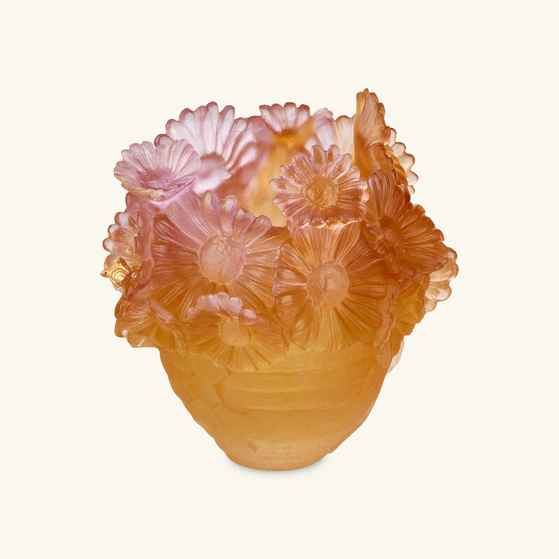 Or d’Abeille Vase Small Orange Limited Edition daum or d abeille vase small orange limited edition