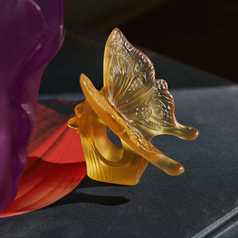 Butterfly Figurine Mini Yellow daum butterfly figurine mini yellow