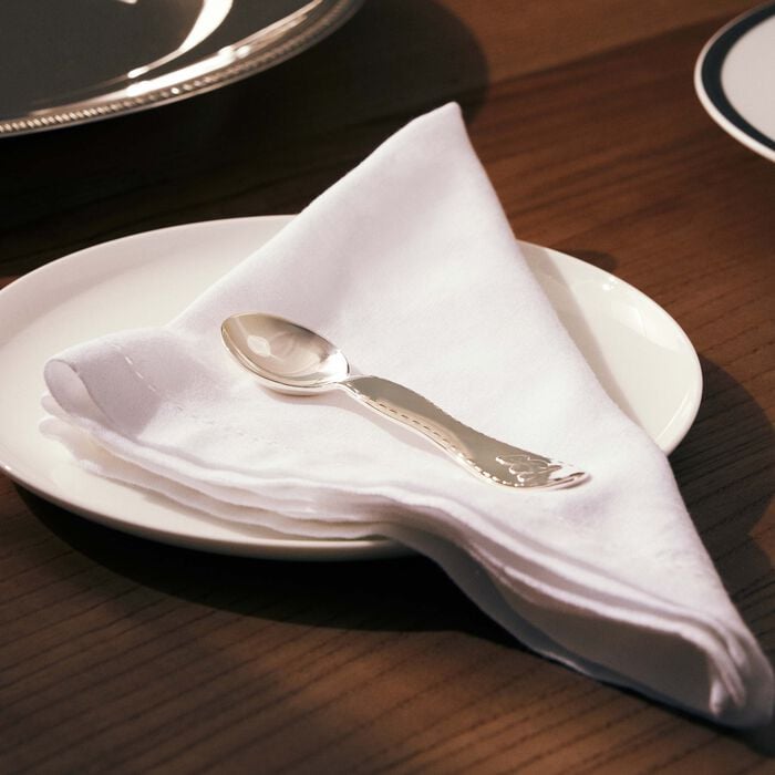 كريستوفل ملعقة الأطفال الرضع تشارلي بير باللون الفضي