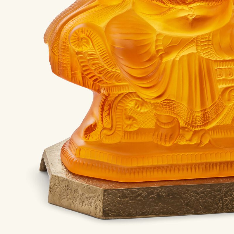 daum ganesh sculpture extra large amber