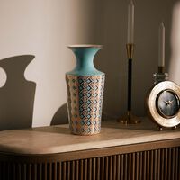 جوناثان أدلر مزهرية باسكيت ويف صغيرة باللون الأزرق