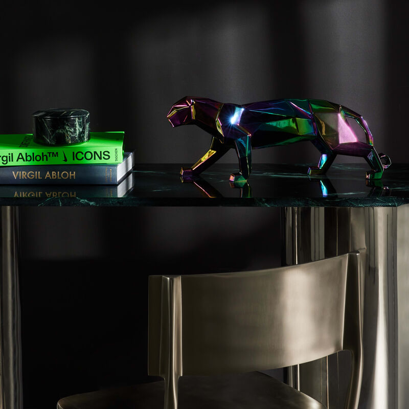 Iridiscent Panther Sculpture Small lladro iridiscent panther sculpture small