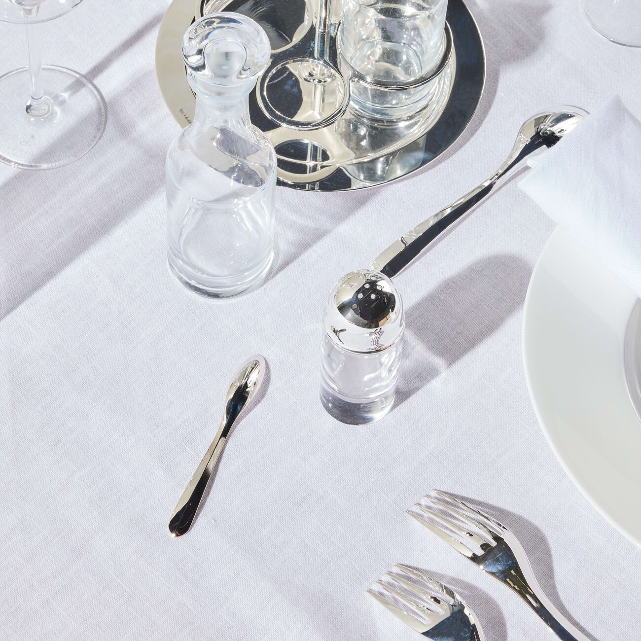 christofle infini espresso spoon silver plated