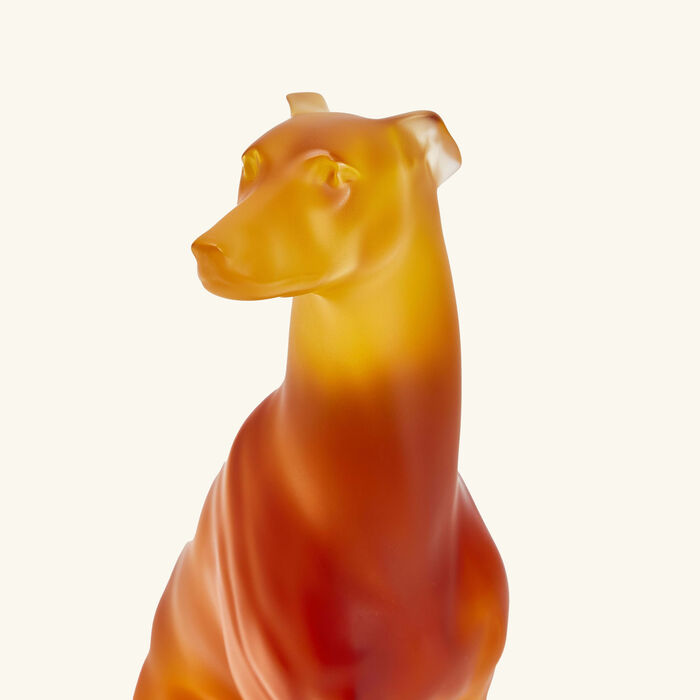 Greyhound Sculpture Medium Yellow lalique greyhound sculpture medium yellow