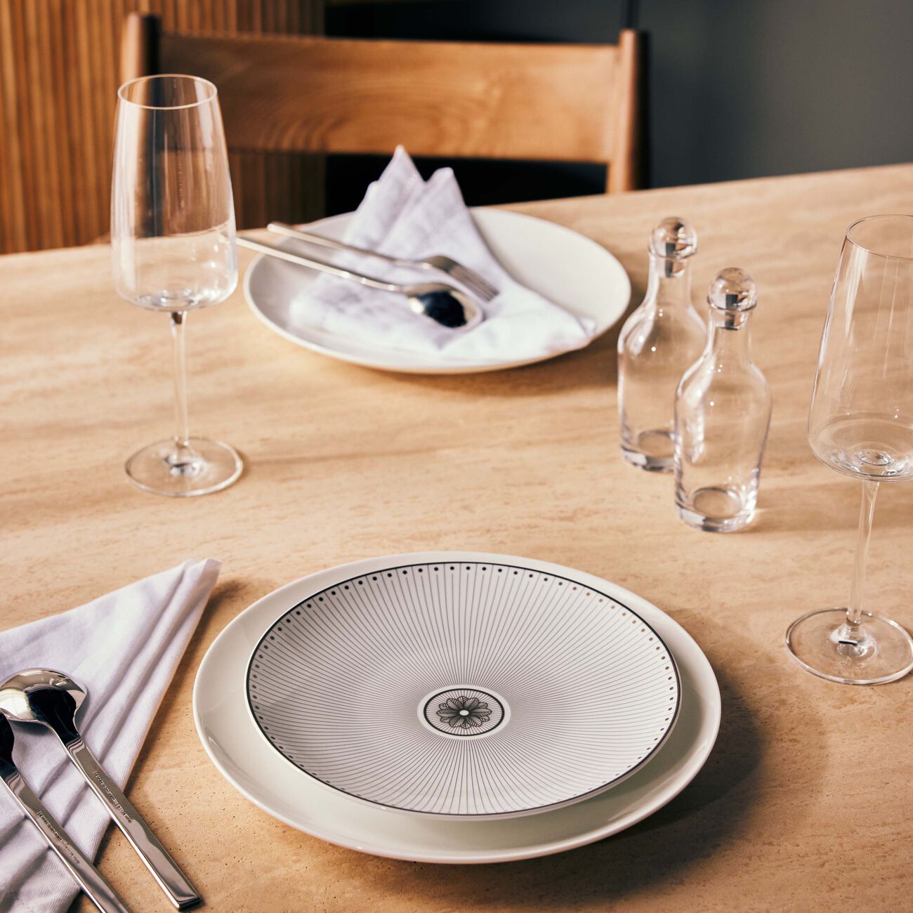 christofle malmaison imp riale dessert plate round white 38cm