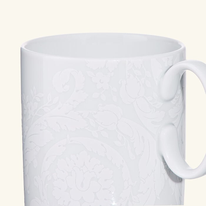 Barocco'92 Bianco Mug White versace barocco 92 bianco mug white