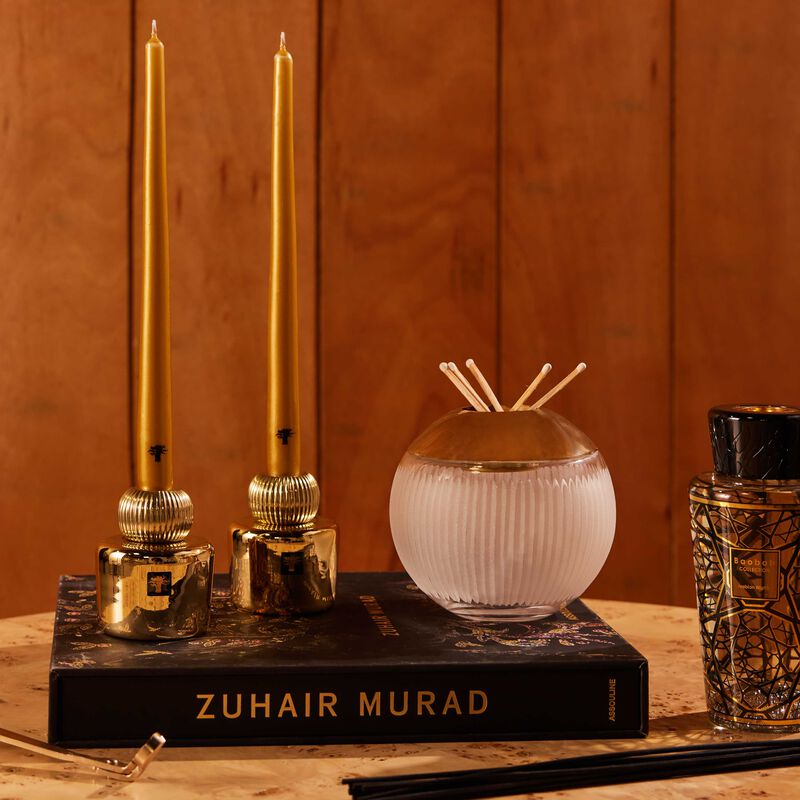 Les Exclusives Aurum Candle Set Of 2 baobab collection les exclusives aurum candle set of 2