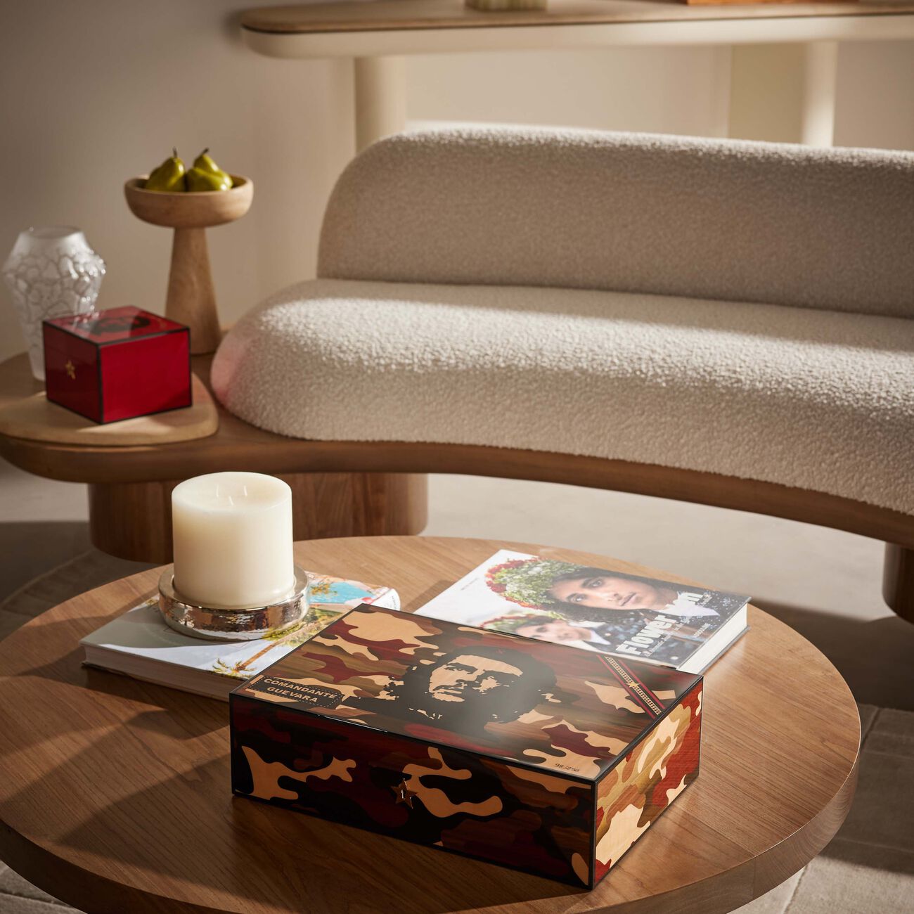 elie bleu che camouflage cigar humidor red limited edition