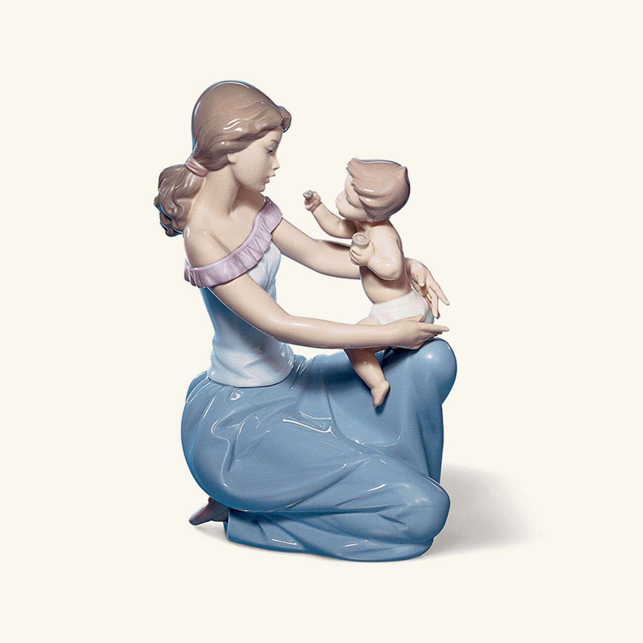 One for You One for Me Mother Sculpture Medium Blue lladro one for you one for me mother sculpture medium blue