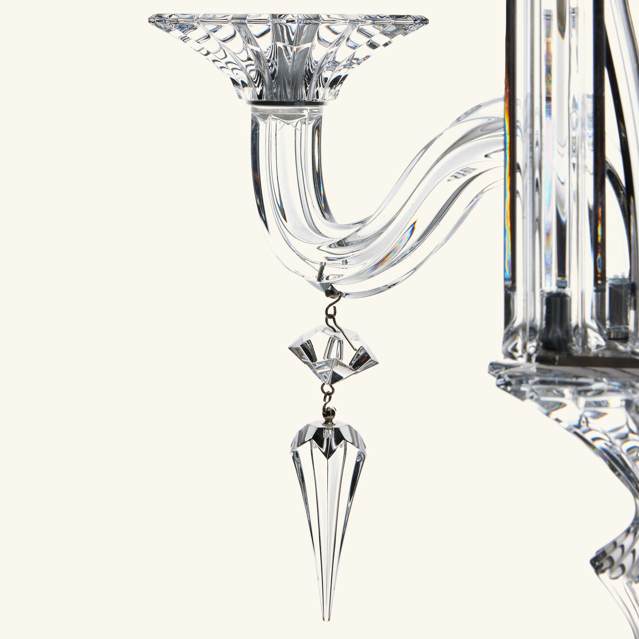 baccarat mille nuits candlelabra clear 3 candles