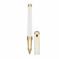 st dupont line d rollerball pen white