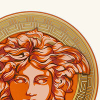 Medusa Amplified Orange Coin Bread & Butter Plate Round Orange 17cm versace medusa amplified orange coin bread butter plate round orange 17cm