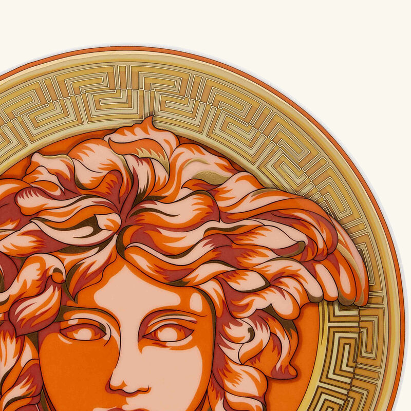 Medusa Amplified Orange Coin Bread & Butter Plate Round Orange 17cm versace medusa amplified orange coin bread butter plate round orange 17cm